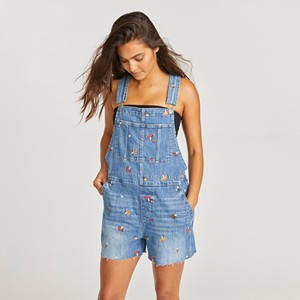 Women's Stretch Blue Denim Overall Jump Suit Loose Fit Casual Y2K Style High Quality and Cheap Price Overall Wear
