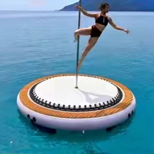 Inflatable Dance Bana for Home Gym & Pool Party Drop Stitch, Heavy-Duty PVC & Adjustable Height - Safe for All Ages