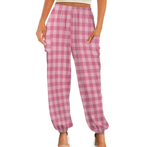 Print on Demand Palaka Print Women's Bloomer Yoga Pants Breathable and Stretchy Casual Cuffed Pants