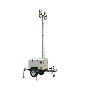 5kW Diesel-Powered LED Lighting Tower with 9m Pneumatic Telescopic Mast for High Illumination