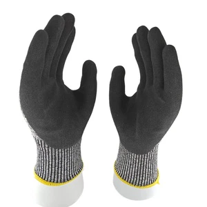 Safety Gloves Anti-cutting Level 5 Cut Resistant Waterproof Automotive Use Puncture Tear Resistant Abrasion-Resistant Grey