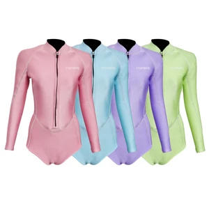 New Design Mature Sexy Women Elastic Fabric Front Zipper Short Leg Surfing Wet Suit Neoprene Bikini Wetsuits
