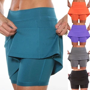 Women's New Fashion Solid Color Waist Sports Casual Shorts Active Bottoms Pants