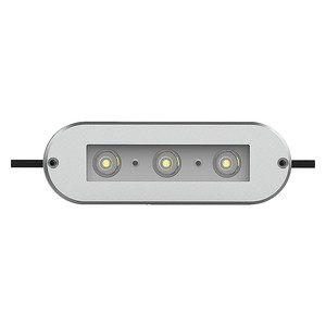 Overseasdesign RU-120 Oval 3-LED IP65 Waterproof Step Light Marine Grade Stainless Steel Underwater Stair Light for Office