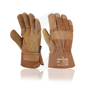 Genuine Safety Gloves PPE Anti-Cut Anti-Smash for with Extra Palm 10-Inch Silicone-Free Cold Resistant Powder-Free