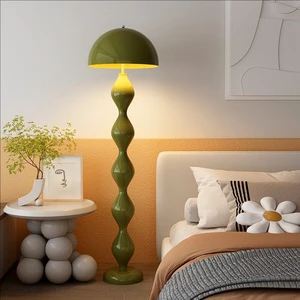 Modern Simple Creative Twisted Strip E27 LED Floor Lamp with Adjustable Height Dimmable Light for Living Room Next to the Sofa