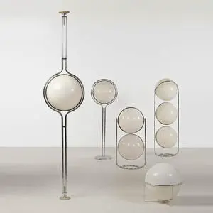 Nordic Style Modern LED Simple Artistic Atmosphere Floor Lamp Stainless Steel Acrylic Adjustable Height Warm White Light