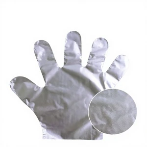 SHENGLONG Customizable Food Grade Disposable Sterile Safety Gloves White Kitchen Use Waterproof PE Material Silicone-Free