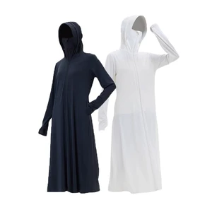 High Quality Custom Unisex UV-resistant Breathable Jacket With Mask Large Hood Jacket Protective Sunblock Clothing