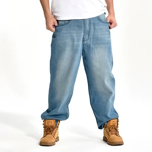 Stylish plus size mens jeans loose fit design fashion denim pants casual everyday big size jeans wholesale bulk direct wholesale