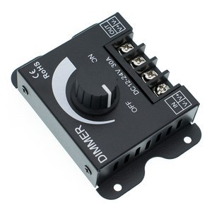 DC12V-24V LED Dimmer 30A 720W 360W Adjustable Brightness Lamp Strip Light Driver Single Color LED Controller 5050 3528