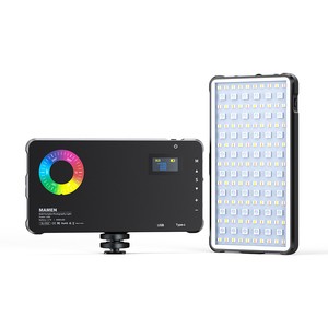RGB LED Camera Light Panel 2500K-9000K Dimmable Rechargeable Photography Fill Light for YouTube Tiktok Vlog Live Streaming