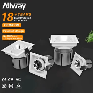 Suppliers Factory Direct Sale Wide Beam Angle Adjustable 2*7W 2*12W 2*20W 2*30W LED Grille Light