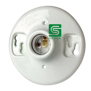 Long Warranty Time E27 Bulb Holder Ceramic Socket Durable and Efficient Lamp Base for Wall Lights