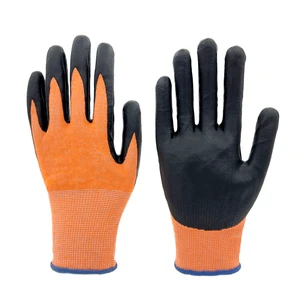 CE EN 388 Level A8 Cut Resistant Nitrile Palm Coated Gloves Adjustable Hand Protection Custom Durable Work Safety Gloves