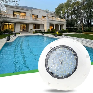 18W Multi-Color ABS LED Swimming Pool Lights With 2M Cable AC/DC 12-24V IP68 Underwater Light CE & RoHS Passed