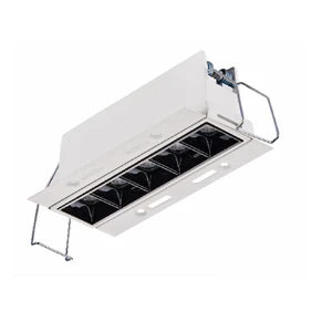 RL037149 Modern 10W 20W 30W LED Grille Light for Office Villa Trimless Rectangle Recessed Linear Grill Lighting Aluminum Lamp