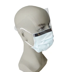 Hot Selling 4 Layer Protection Surgical Masks With Visor Disposable Facemask With Shield