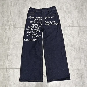 Custom Women's Long Denim Jeans Straight-leg Jeans Breathable Denim Jeans DTG Printed Craft