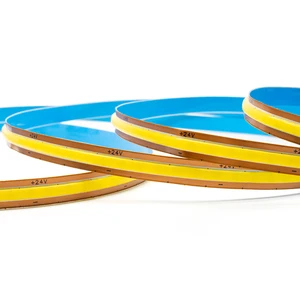 24V COB LED Strip 528 LED/m 8mm Arbitrary Cutting Dotless High Efficiency For Mall Hotel Retail Cabinet Showcase Linear Lighting