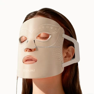 IPX7 Waterproof Ultra-Thin Silicone LED Facial Beauty Mask With NIR 7 Colors Light Therapy Photon PDT For Face Rejuvenation Acne