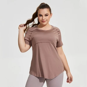 Summer Plus Size Women's Clothing Short Sleeve Athletic - 1XL-4XL Women Stylish Sportwear & T Shirt