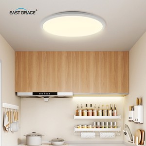 48W Flush Mount LED Ceiling Light Round Dimmable Tri-proof Light for Kitchen Motion Sensor Led Ceiling Light for Corridor