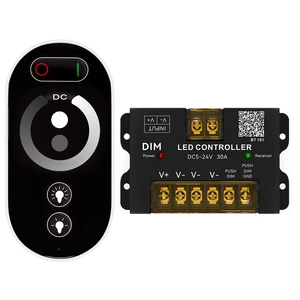 AIPIN Smart APP RF Remote LED Dimmer 5-24VDC 2CH 6A PWM 122W/288W Monochrome Light Controller Indoor Outdoor Use 30M Range