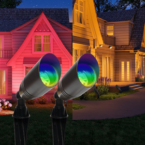 Gouly High Quality RGBW Chasing Color Brass Spot Light 24V IP65 Outdoor Landscape Spot Lighting Smart APP Control