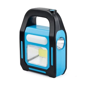 Goldmore 5 Waterproof Emergency Flashlight LED Light 1 Pack 3 in 1 Solar USB Rechargeable Brightest COB LED Camping Lantern