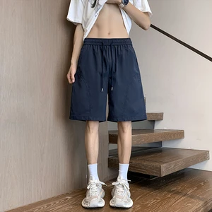 Wholesale Men's Ice Silk Shorts Quick-dry Breathable Casual Wear Custom Logo Factory Price OEM ODM Summer Wide Leg Bottoms