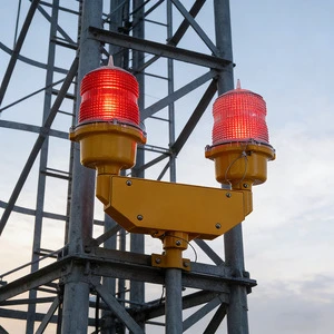 Durable Polycarbonate Lens 24 Aviation Obstruction Light Colored Red for Most Applications