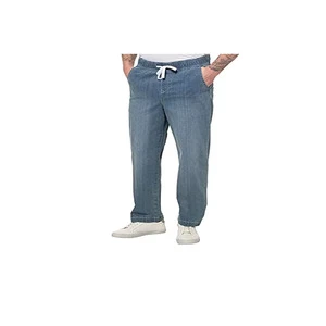 Customizable Men's Wide Leg Denim Pants Elastic Big Size Stretch Breathable Jeans Regular Fit Vintage Embroidered High Summer
