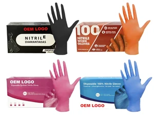 3 Mil Disposable Safety Gloves for Tattoo Kitchen Garden Hotel Spa Beauty Salon-Nail Art Latex Free Powder Free Nitrile Glove
