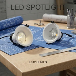 Deep Anti-Glare Adjustable LED Downlight Spotlight 15°/24°/36°/60° Beam Angle Hidden Light Source Round Wall Washer
