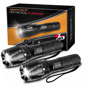 Brightenlux Linterna ZOOM Led Torch Light Long Range Powerful AAA Dry Battery 18650 Rechargeable Powerful Tactical Flashlight