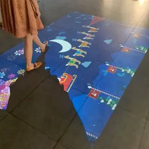 Multi Version Interactive Dance Floor Supporting Two, Three, Four Projectors with 150 Free HD Effects