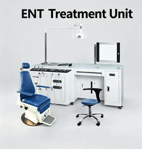 ENT Diagnostic Treatment Unit | Integrated Otolaryngology Working Station With Electric Patient Chair And LED Exam Light