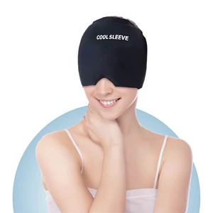 CSI Reusable Hot Cold Gel Compress Pack Migraine Relief Hat Ice Mask Cold Cap Custom Head Wrap Head Sleeve