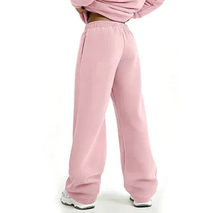 Amclever Men's Trousers 350g Heavyweight Casual with Internal Drawstring and Fleece-lined Straight-leg Tracksuit Bottoms