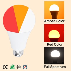 3 In 1 Color Change 5W 7W 9W E14 E27 Bright 1600K Amber 625~630nm Red Light 4000K Full Spectrum Bulb For Bedroom Led Bulb