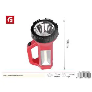 Flashlight with red handle - Lighting and work lamps