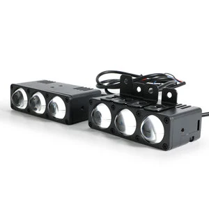 GPNE High Quality 50W Tricolor Led Fog/driving Lights 3 Lights Car Grill Lights for All Car