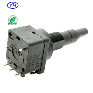 20 Years Factory Dimmer Potentiometer Switch R16R2S 10k 47k 470K 500k Potentiometer With 1A ~ 60A Switch With UL Certificate