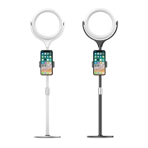 LED Selfie Ring Light with Adjustable Phone Cradle Firm Disc Base for Video & Studio Product Photography for Makeup Artists