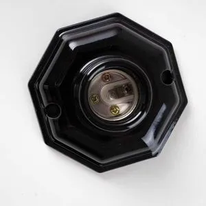 DIY Vintage Ceramic Light Bulb Socket for E26 E27 Edison Bulb Porcelain Wall Ceiling Light Lamp Holder Replacement Lampholder