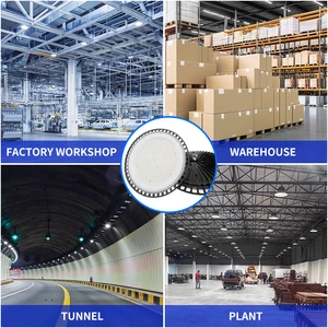 Super Bright High Bay Lighting 100w 150w 200w Commercial Lamp Industrial Warehouse Factory UFO Led Highbay Light