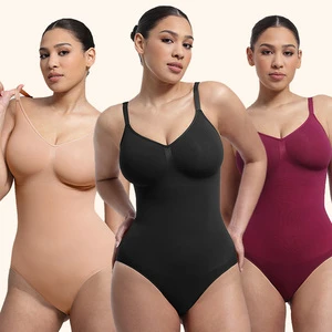 HEXIN Wholesale Women's One-piece Plus Size Body Shaper Seamless Tummy Butt Lifter Shapewear Bodysuit For Women