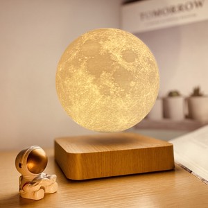 HCNT Manufacturer Magnetic Levitating Moon Lamp 3D Printing Moon Floating Moon Lamp for Gifts