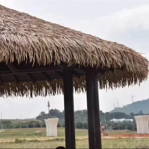 Traditional Style Bali Synthetic Thatched Roofing For Hotel Use Garden Artificial Round Pool Hut Tiki Bar Cabin Excellent Design
